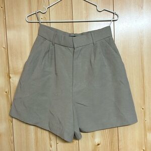 High Rise Zara Cotton Linen Blend Shorts